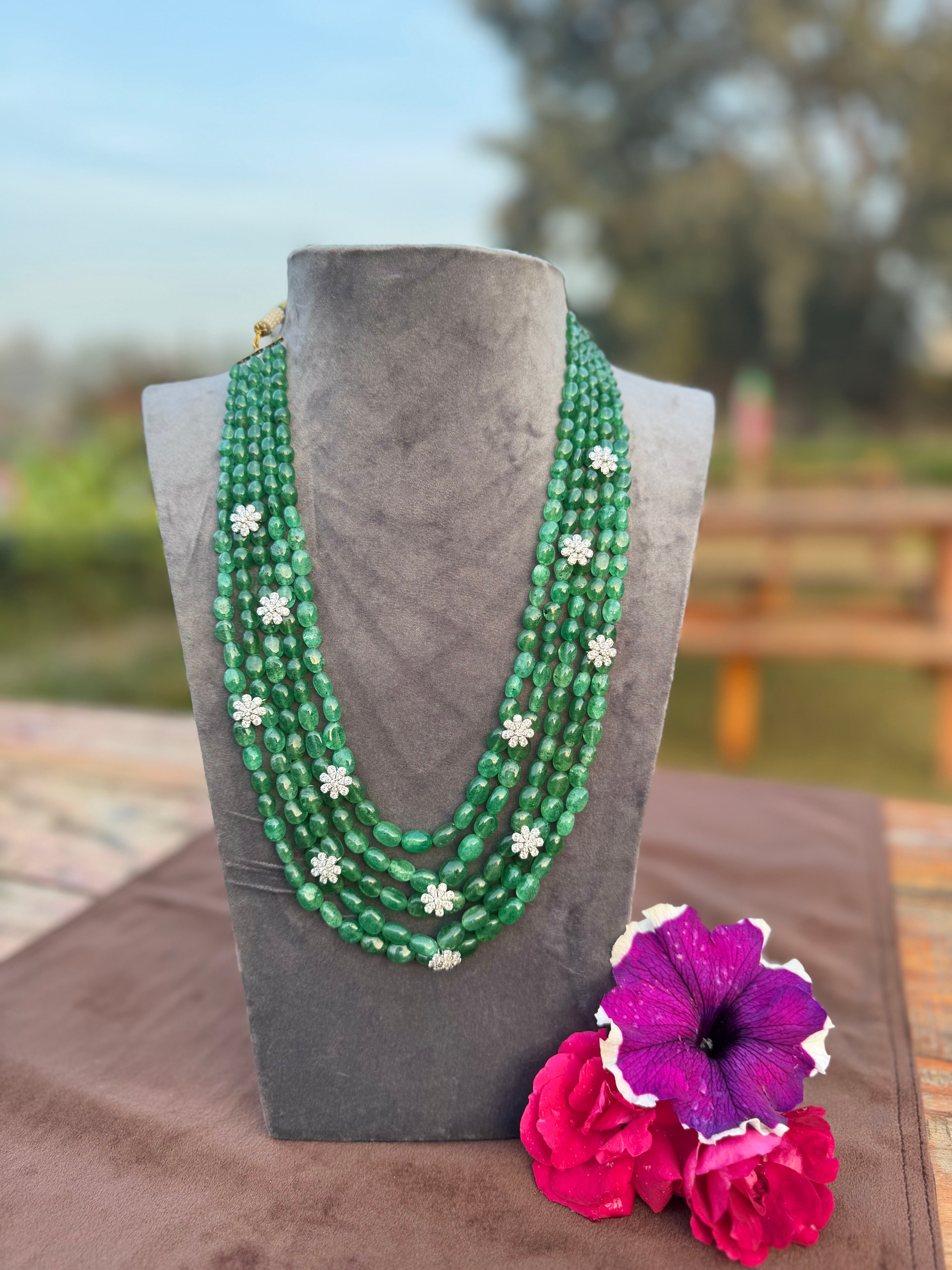 Emerald Blossom Cascade Bead