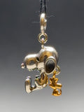 Snoopy Dog Silver Charm