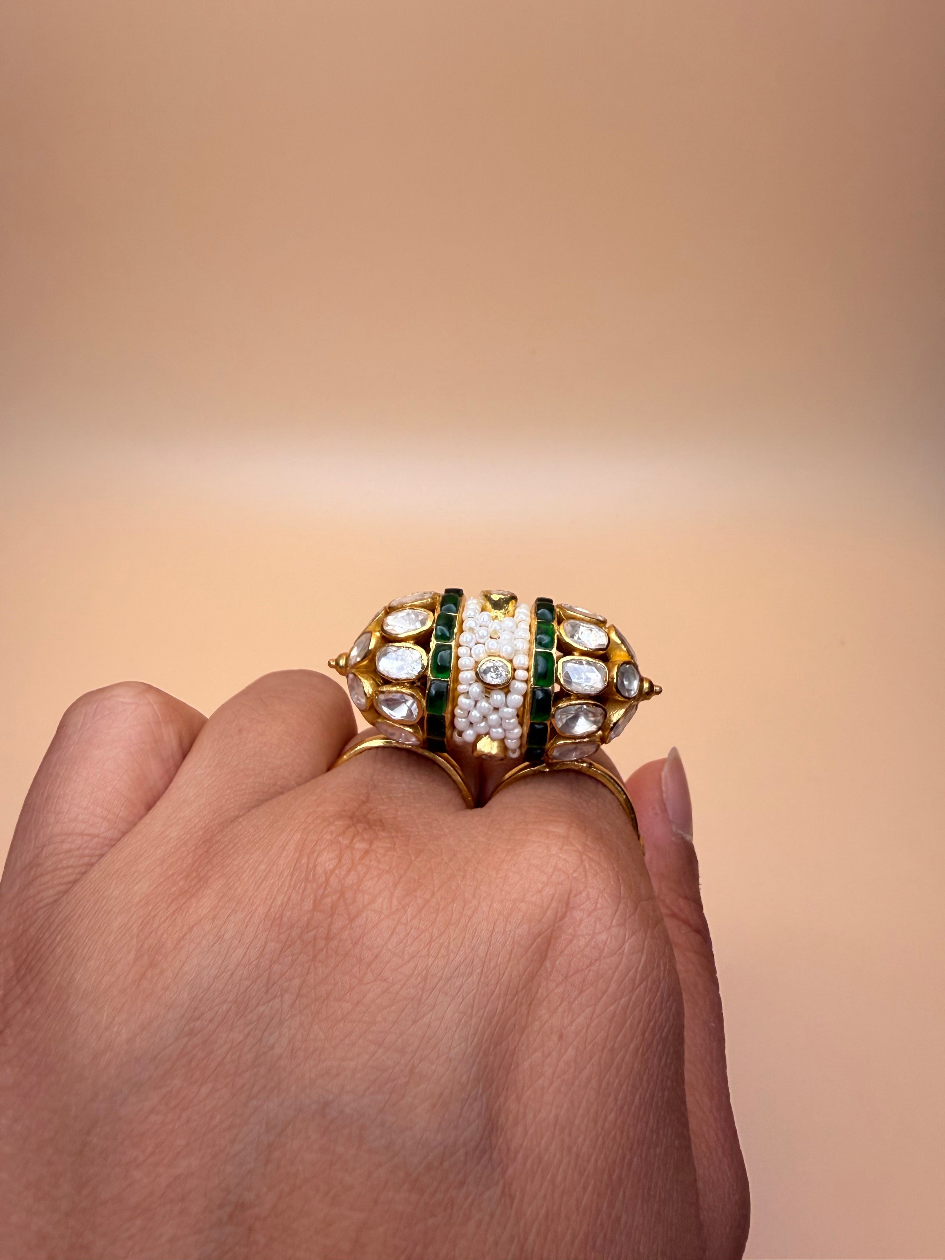 Emerald Dome Dual Ring