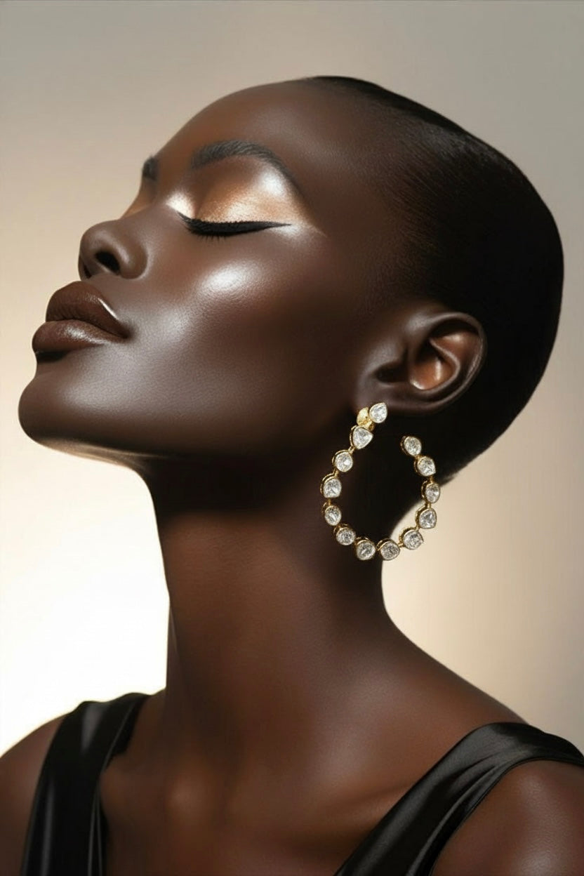 Kundan Radiance Hoops