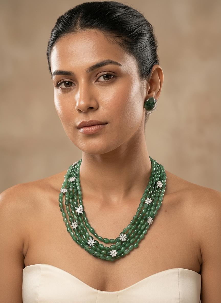 Emerald Blossom Cascade Bead