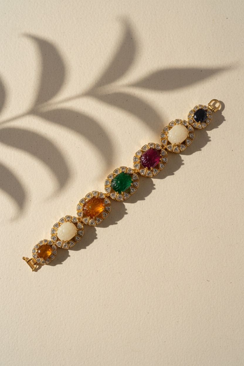 Navratna Crest Bracelet