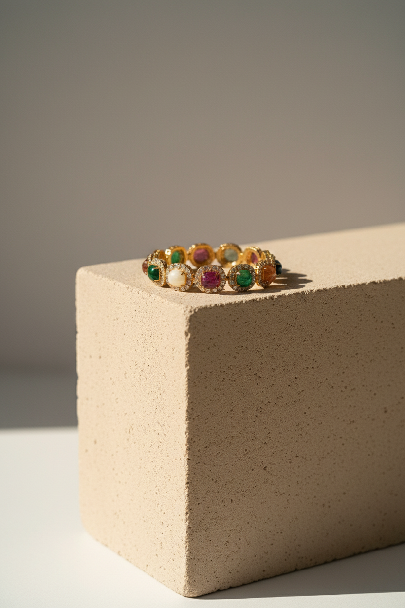 Navratna Crest Bracelet