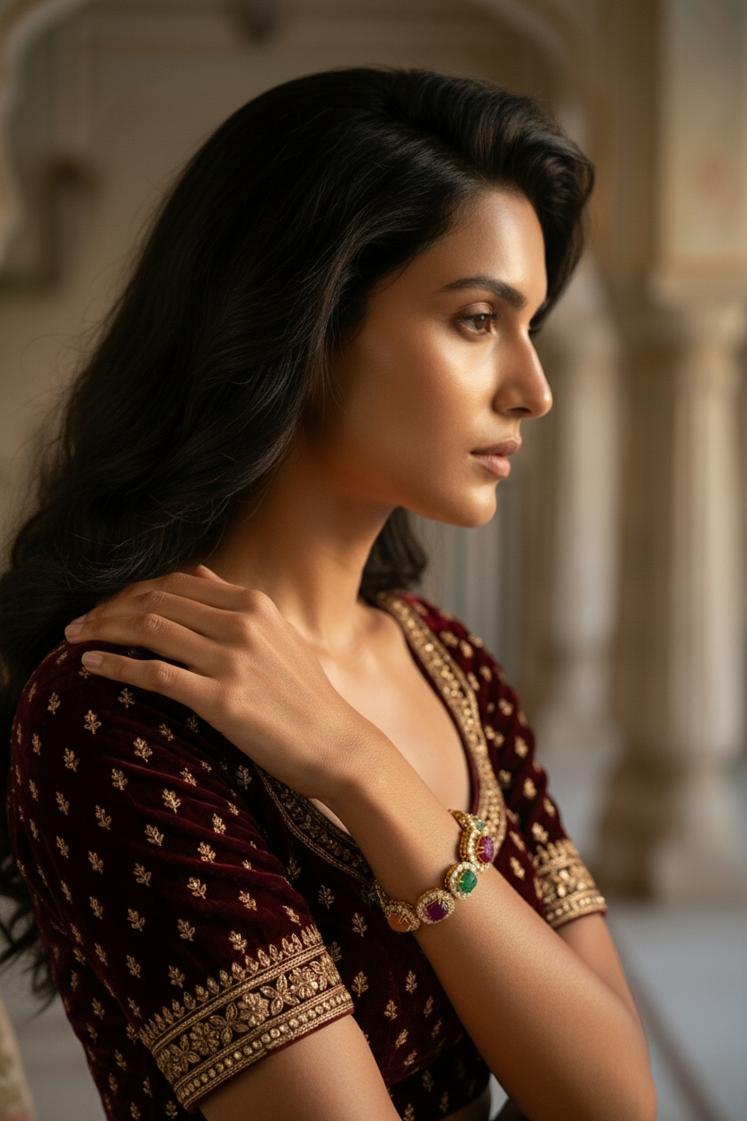 Navratna Crest Bracelet