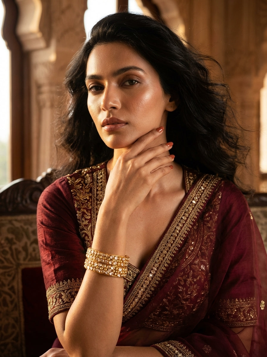 Gilded Polki Bangles