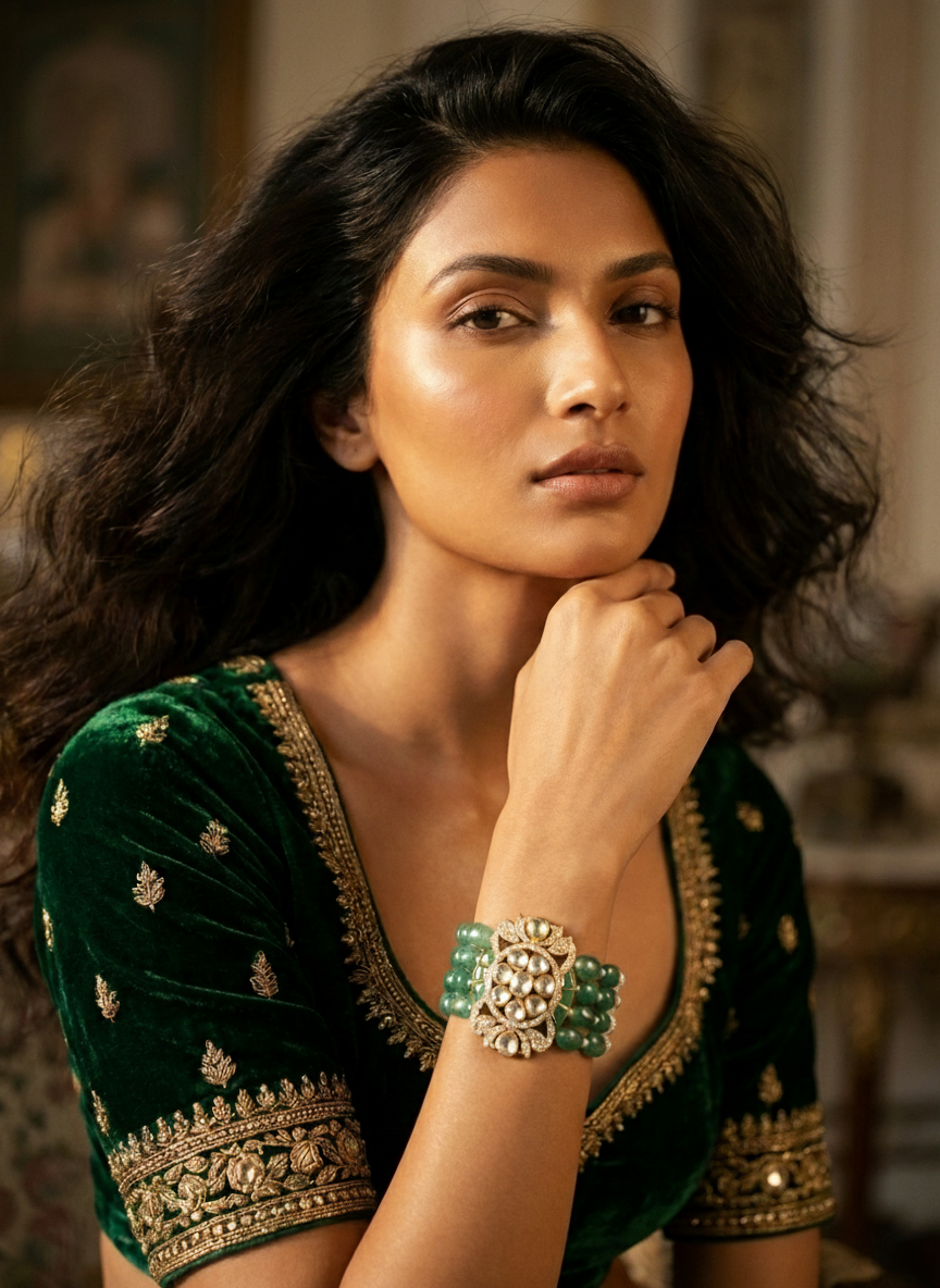 Emerald Crest Bracelet