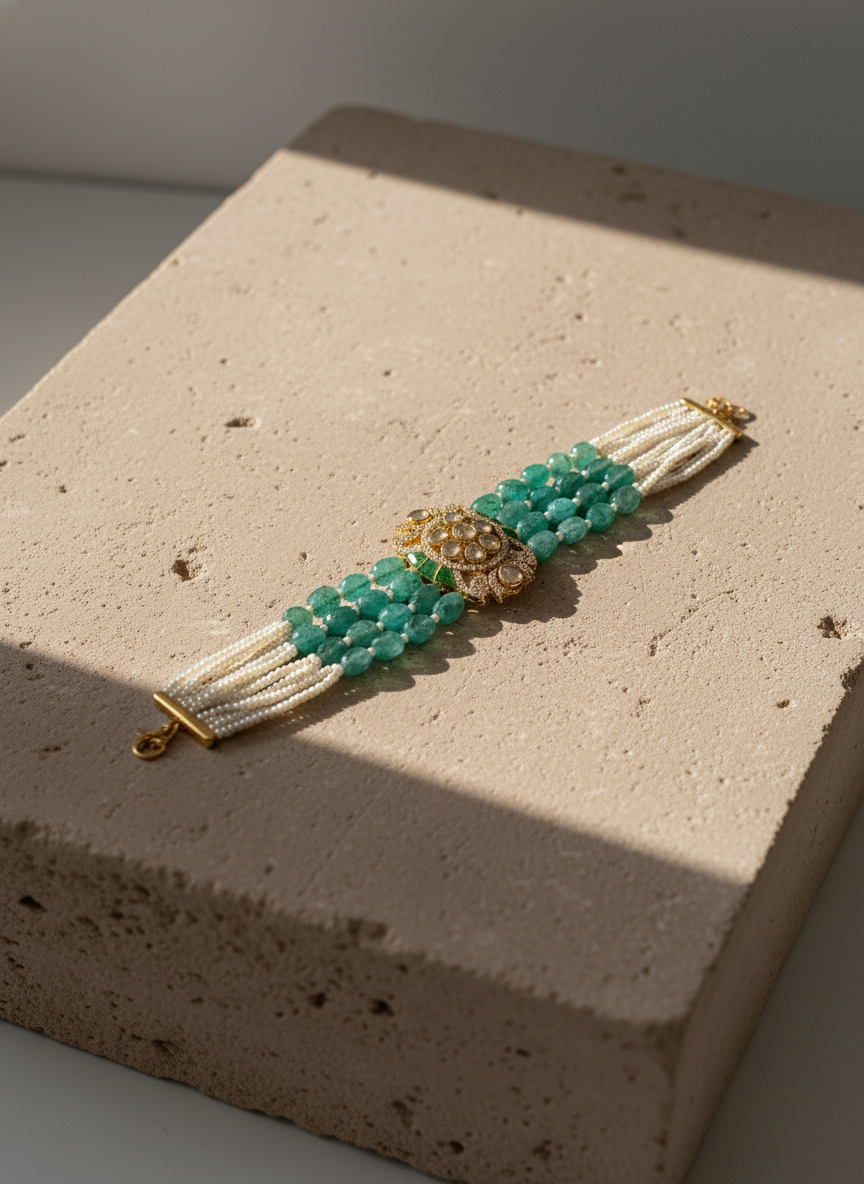 Emerald Crest Bracelet