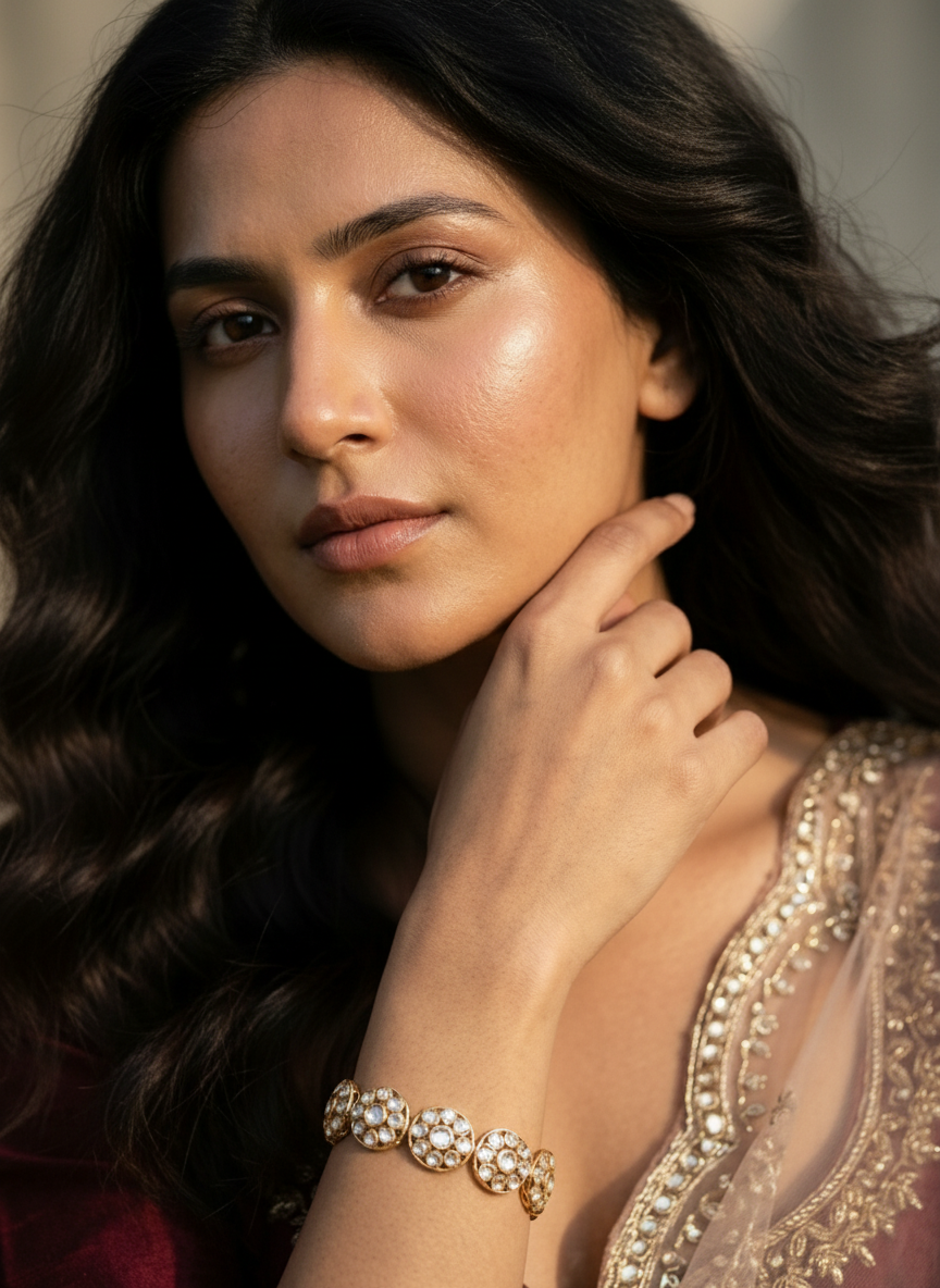 Gilded Cluster Bracelet