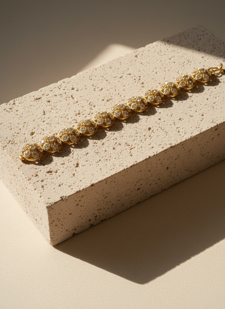 Gilded Cluster Bracelet