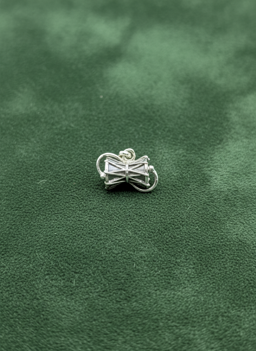 Shiv Tandav Damru Silver Charm