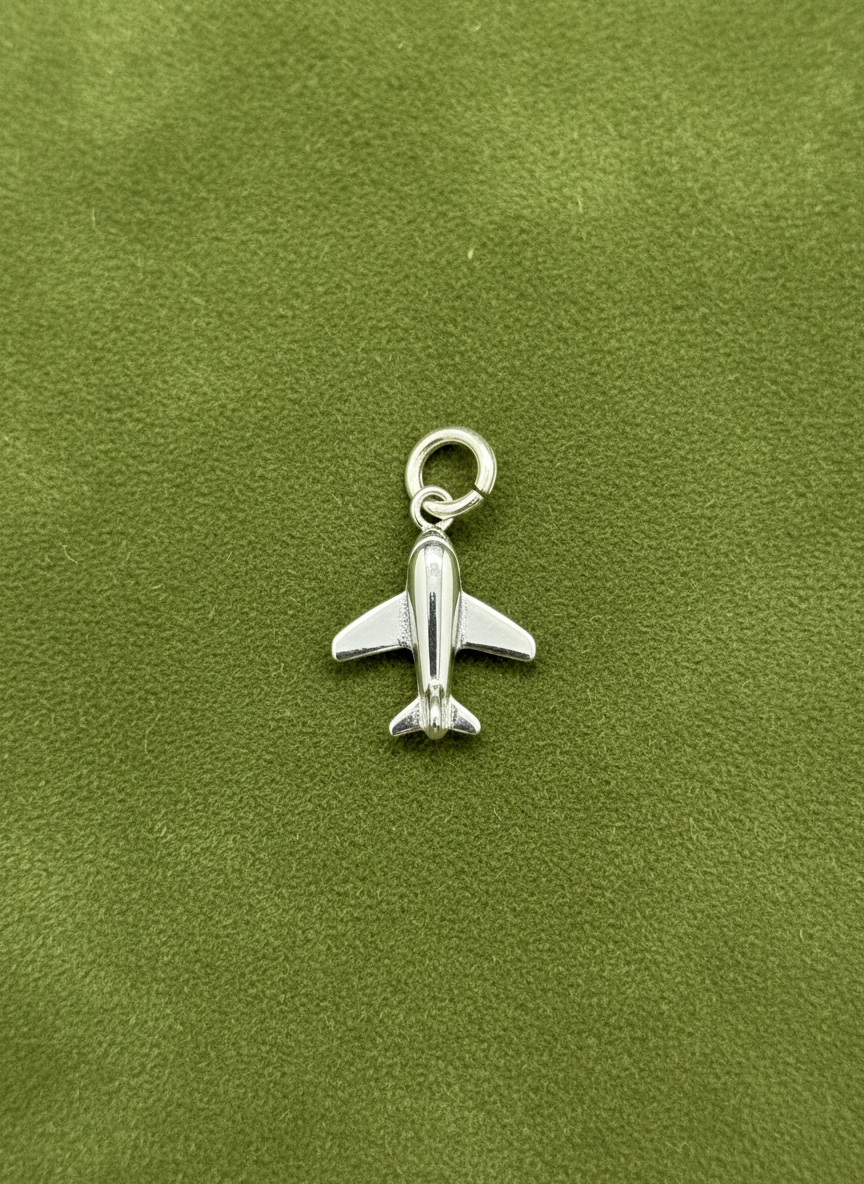 Airplane Silver Charm