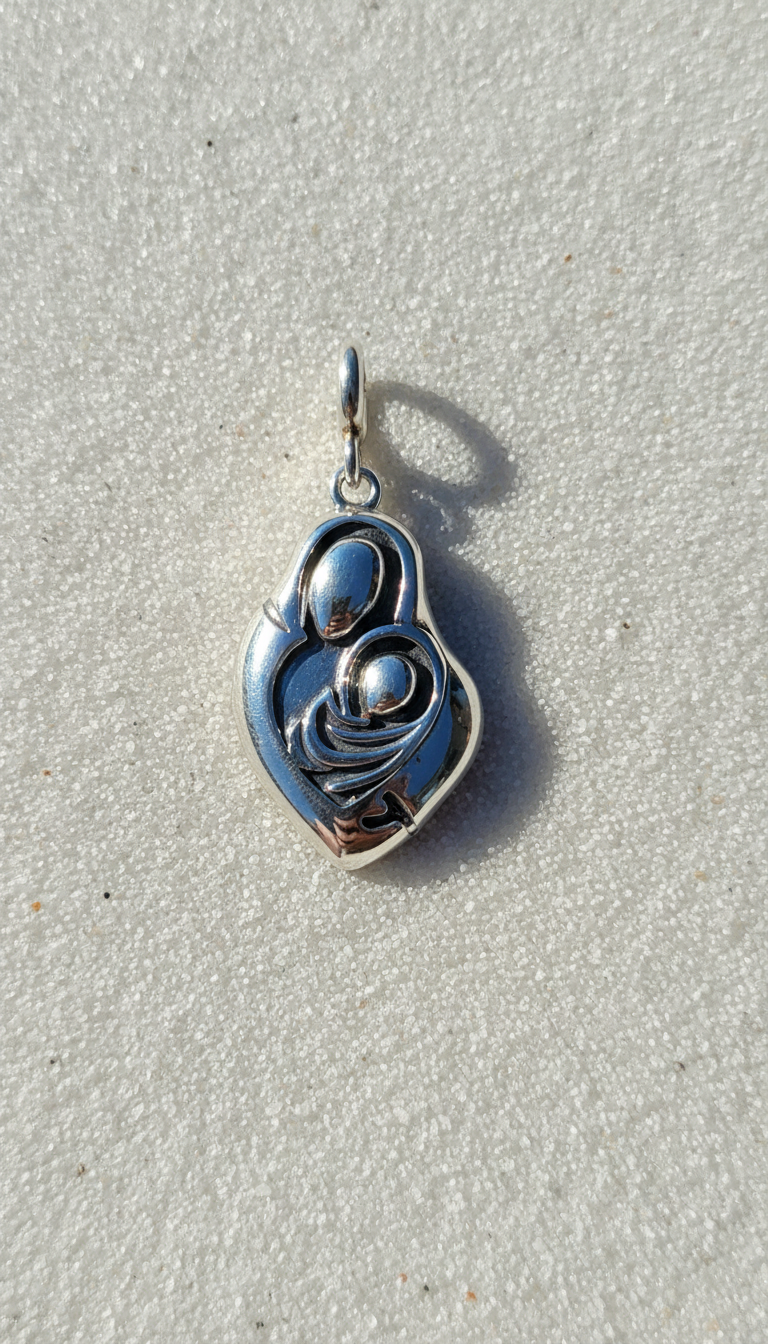 Eternal Bond Mother-Child Silver Charm