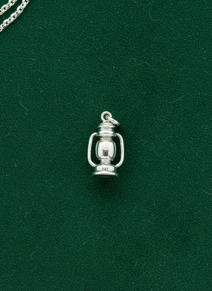 Lantern Silver Charm