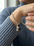 Coffee Cup Silver Charm
