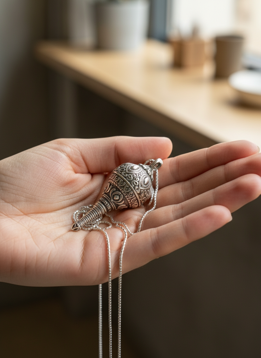 Hanuman Gada Silver Charm