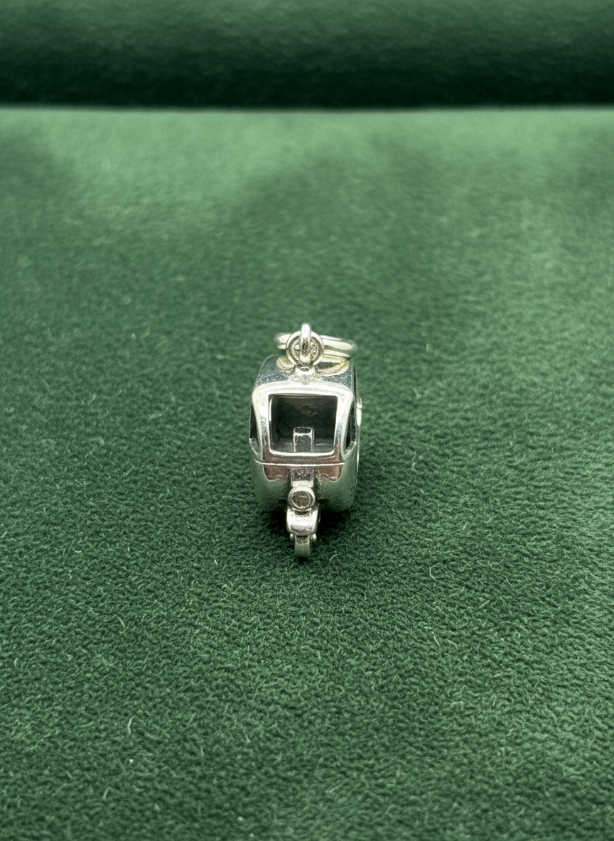 Tuk-Tuk Silver Charm
