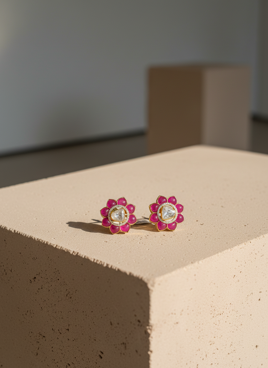 Ruby Bloom Studs