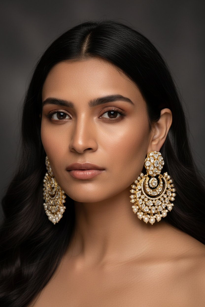 Pearl Crescent Chandbalis