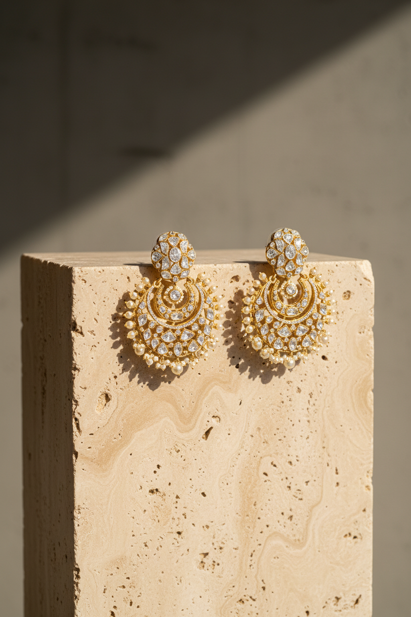 Pearl Crescent Chandbalis