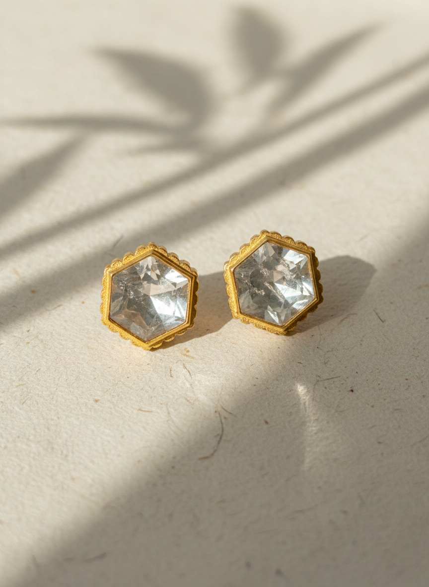 Hexa Radiant Studs