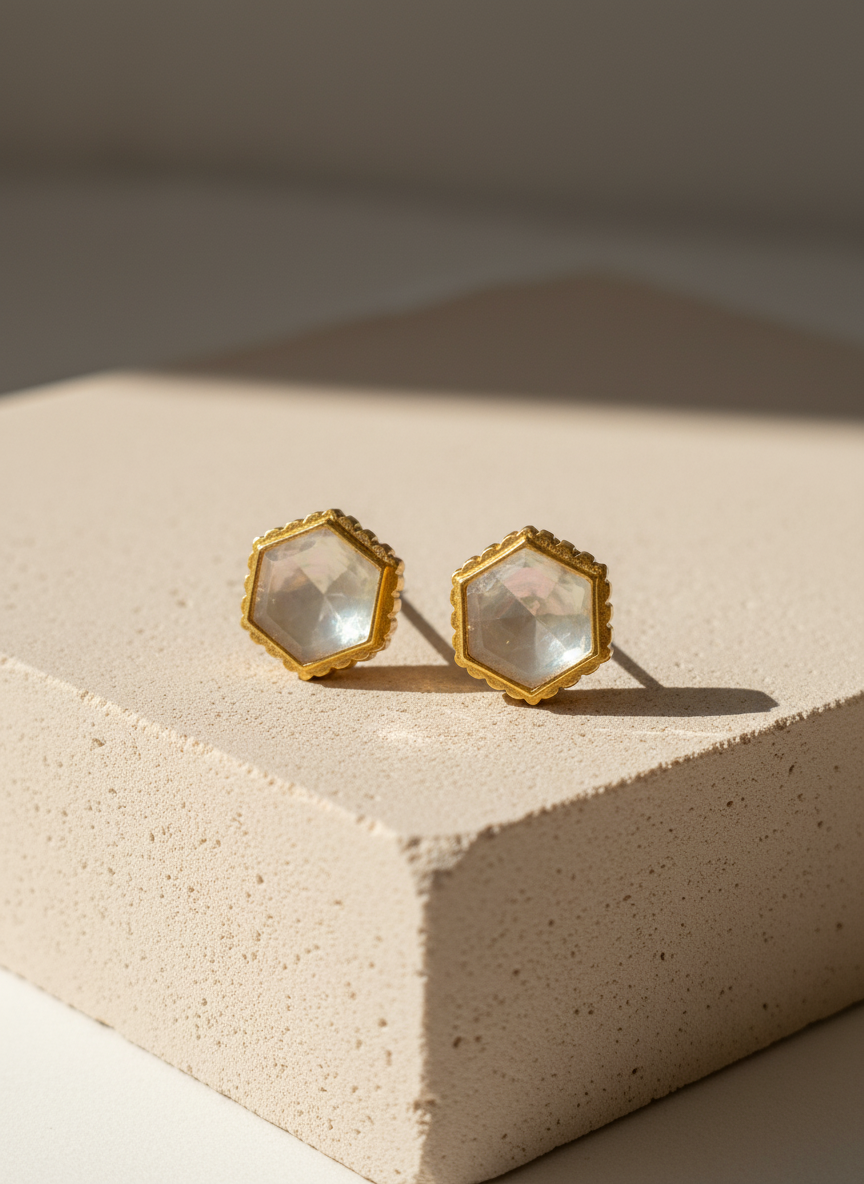Hexa Radiant Studs