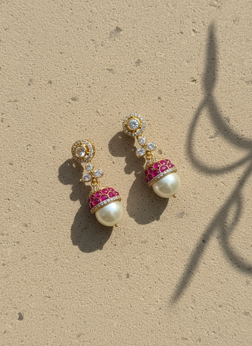 Ruby Dome Pearl Drops