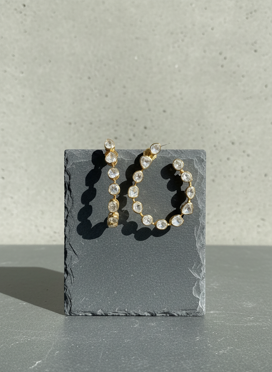 Kundan Radiance Hoops