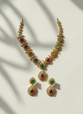 Navratna Regal Necklace Set