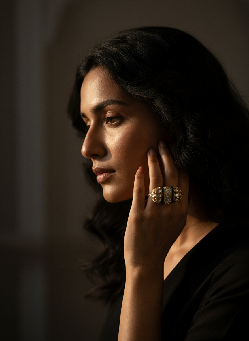 Emerald Dome Dual Ring