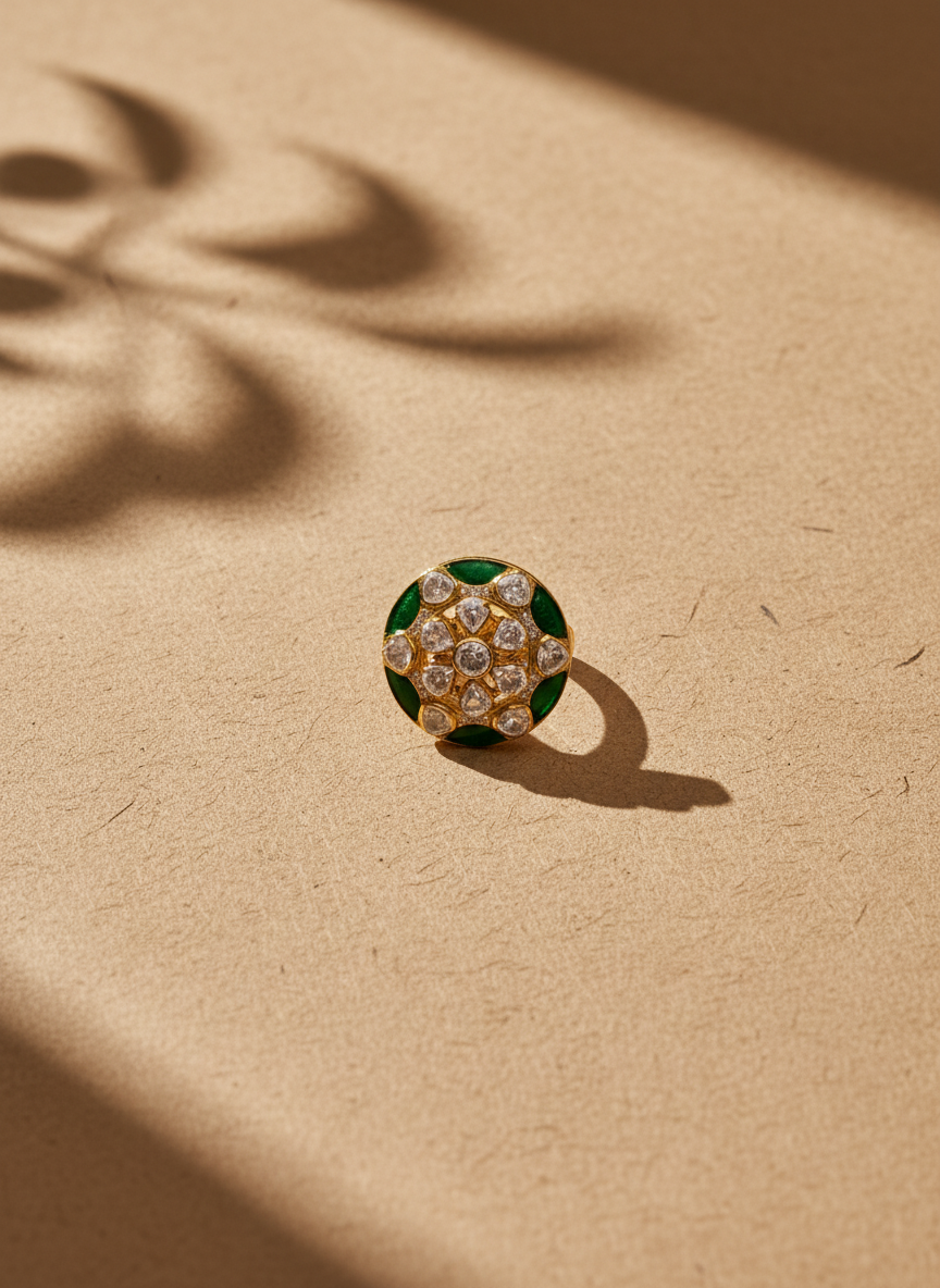 Emerald Bloom Ring
