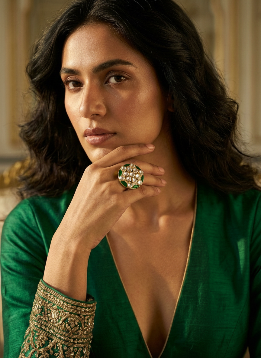 Emerald Bloom Ring