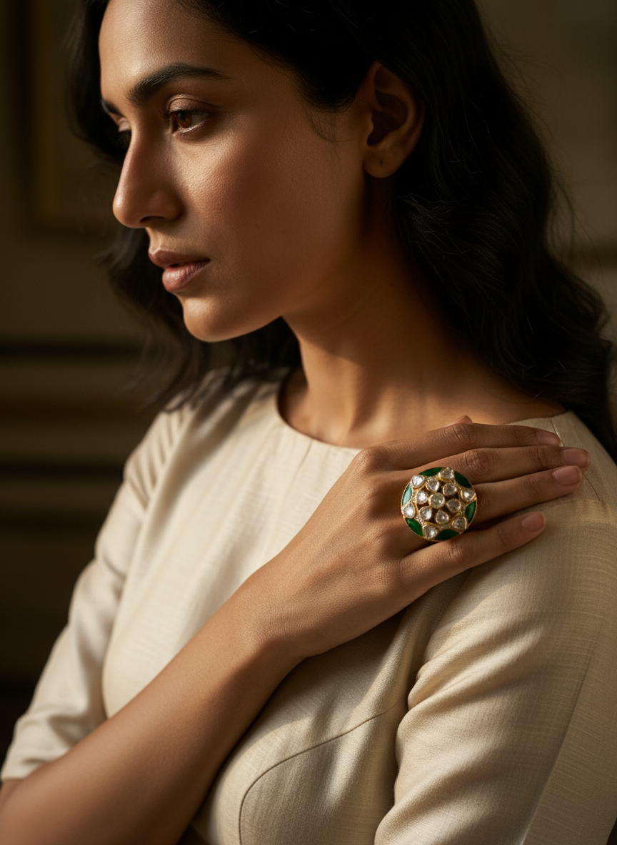 Emerald Bloom Ring