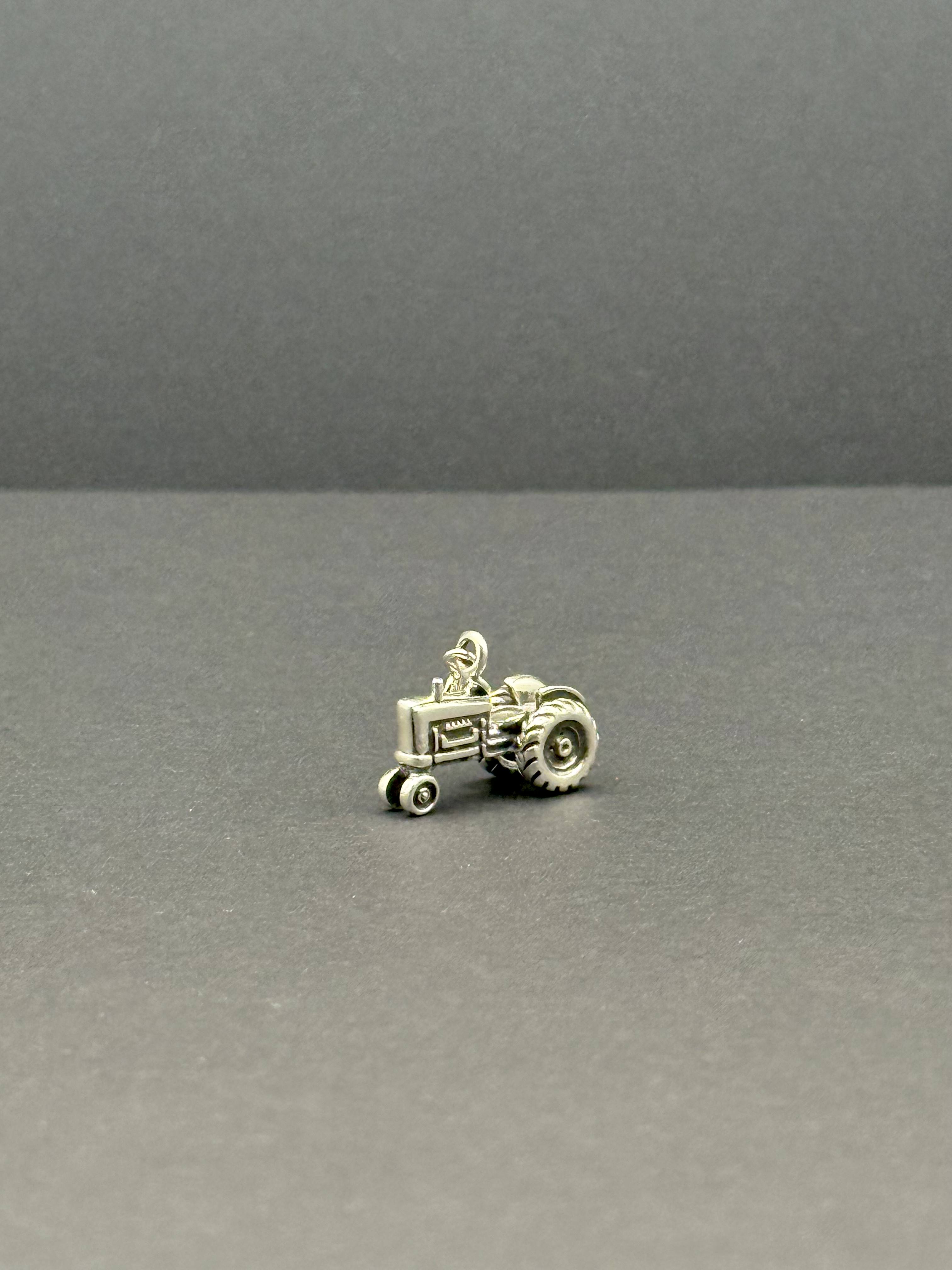 Tractor Silver Charm