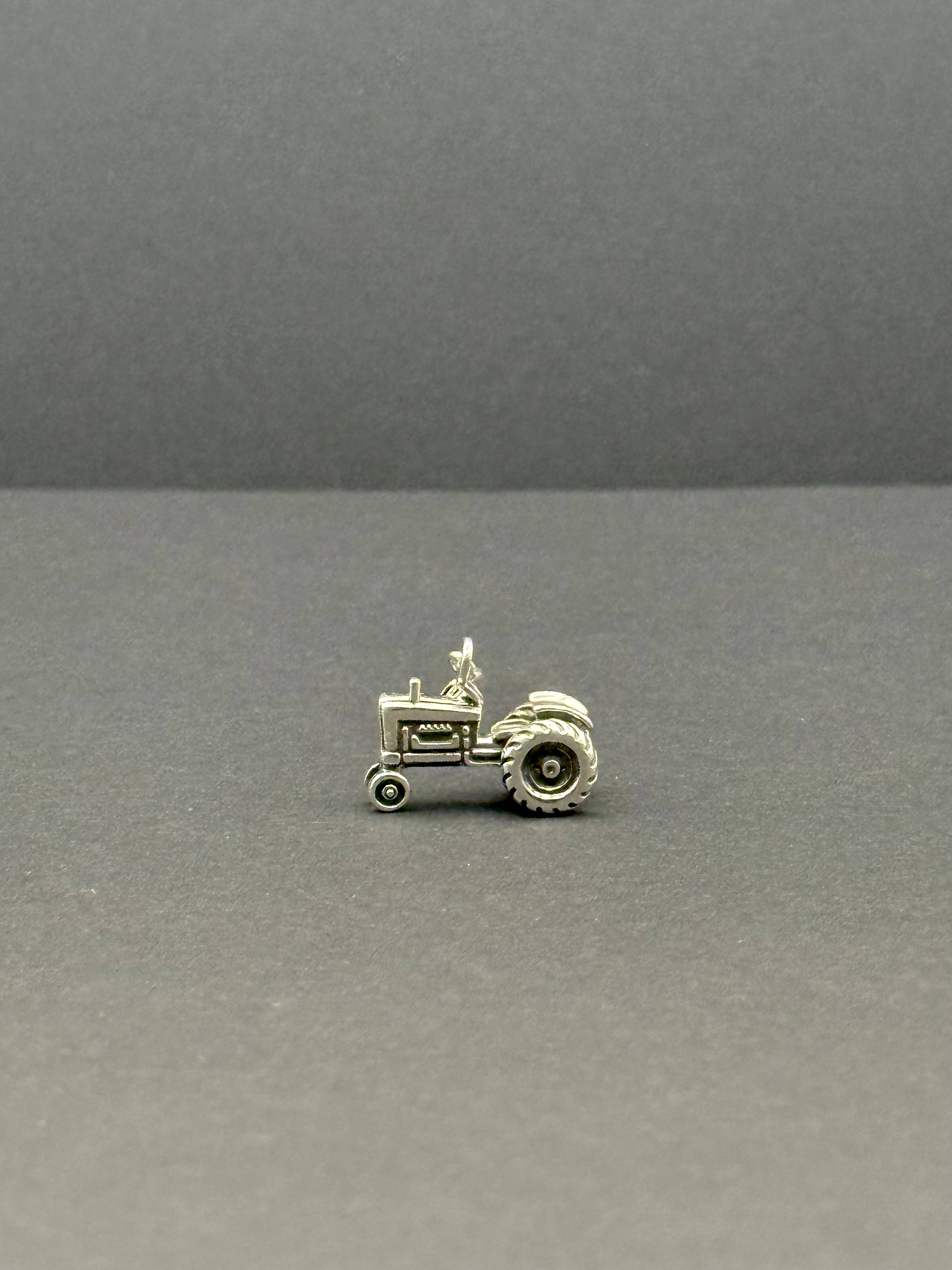 Tractor Silver Charm