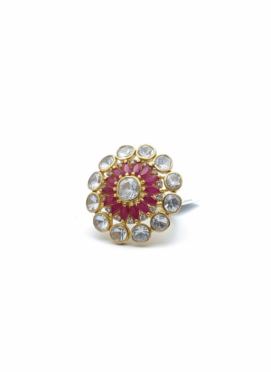 Ruby Blossom Ring