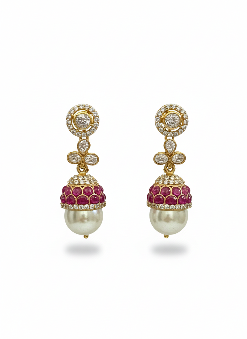 Ruby Dome Pearl Drops