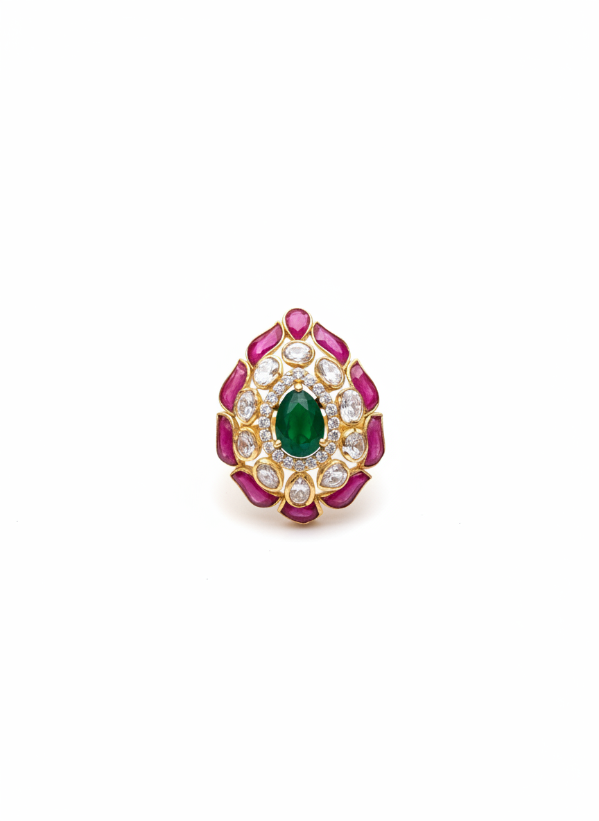 Ruby Emerald Royal Ring