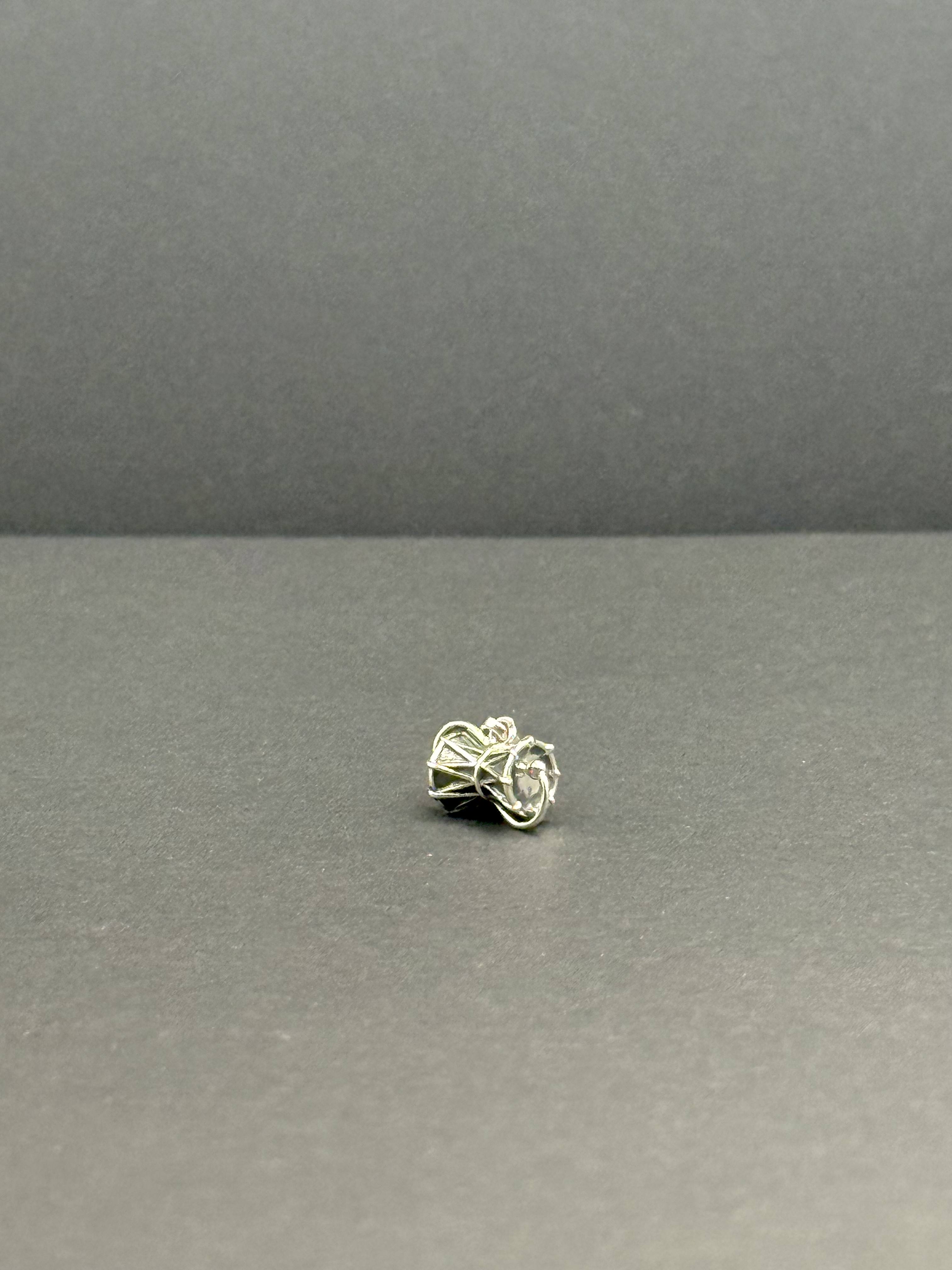 Shiv Tandav Damru Silver Charm