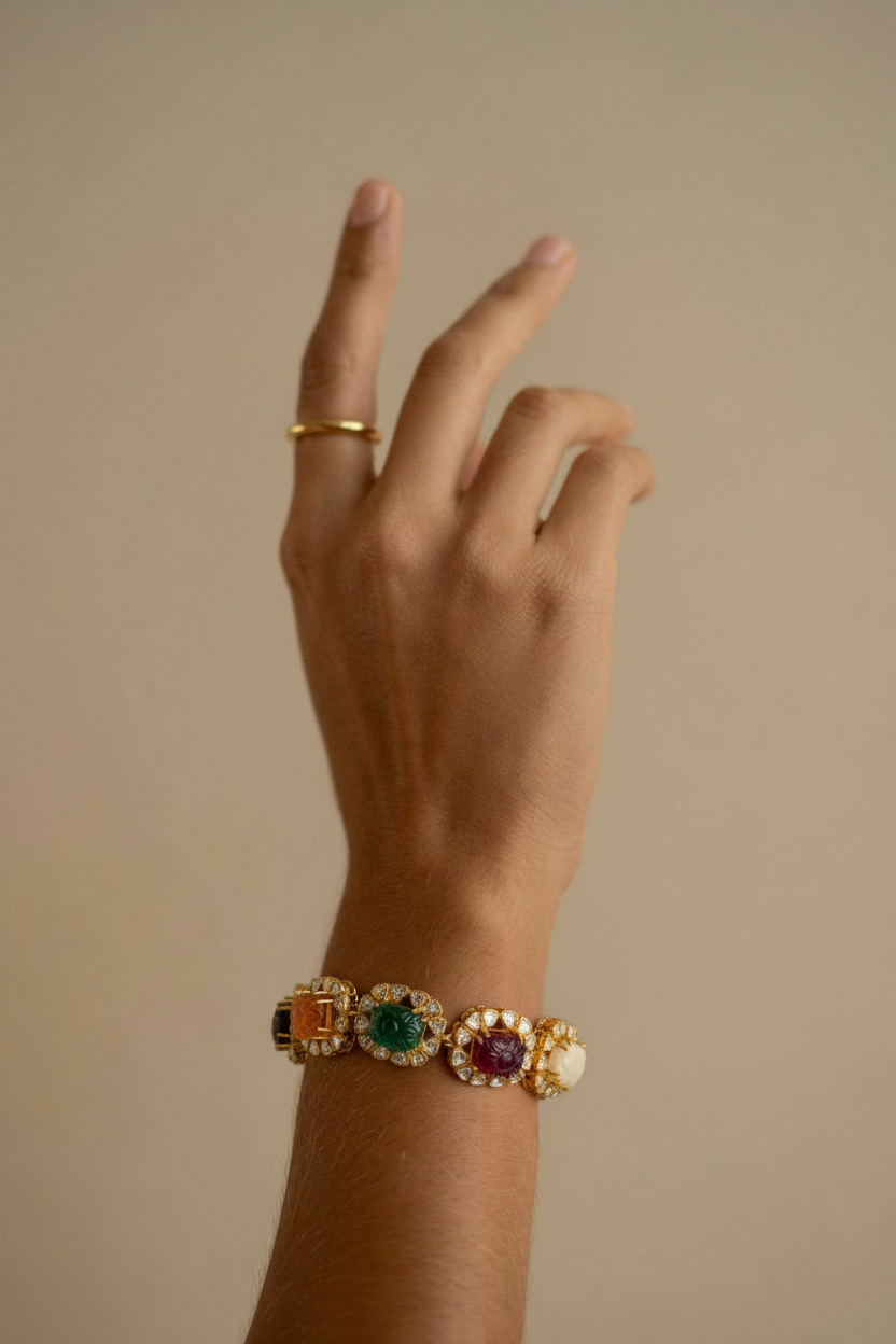 Navratna Crest Bracelet