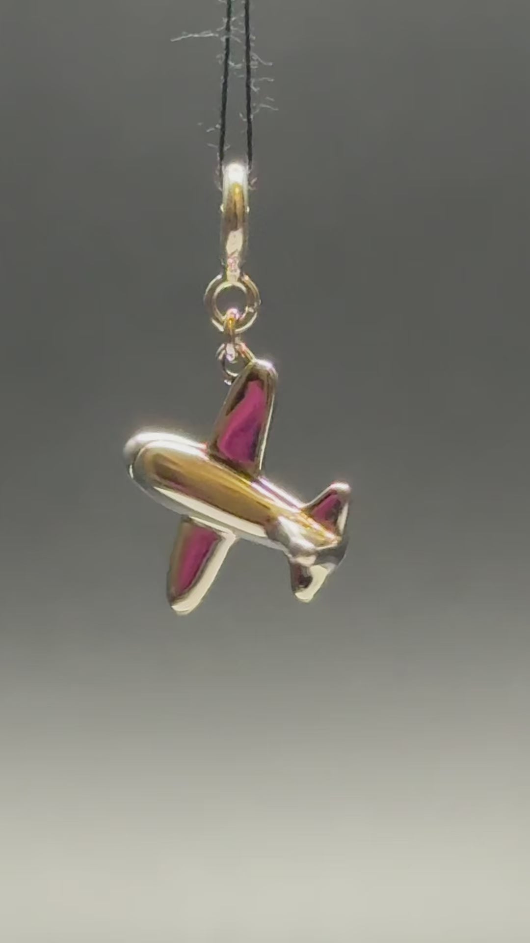 Airplane Silver Charm