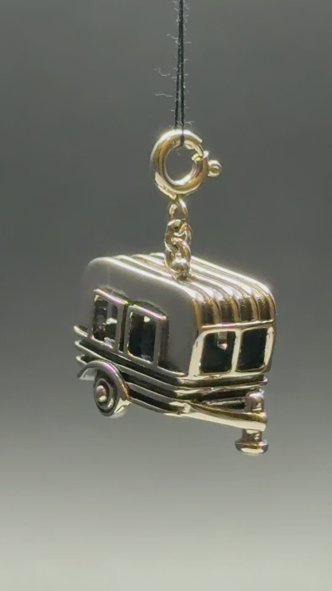 Camper Van Silver Charm