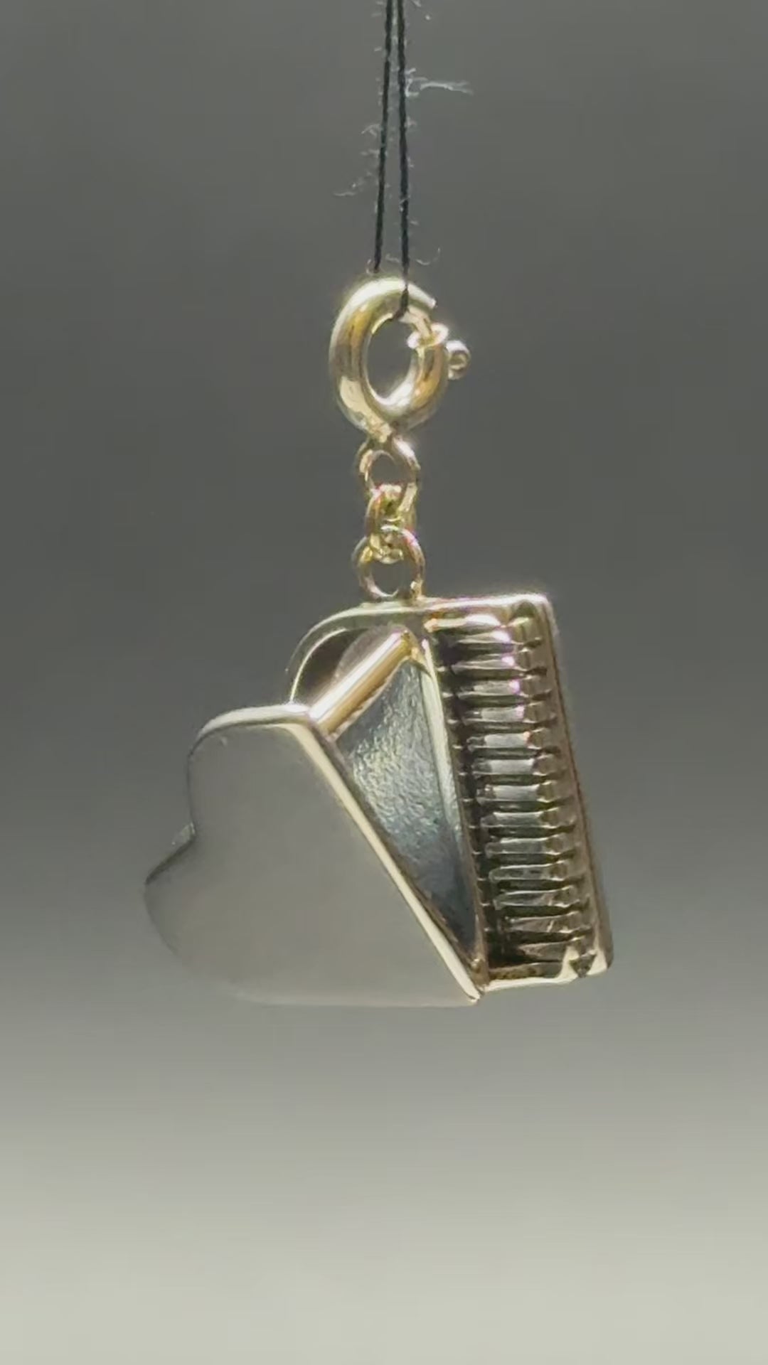 Piano Silver Charm
