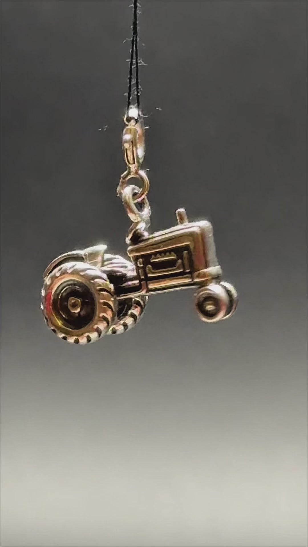 Tractor Silver Charm