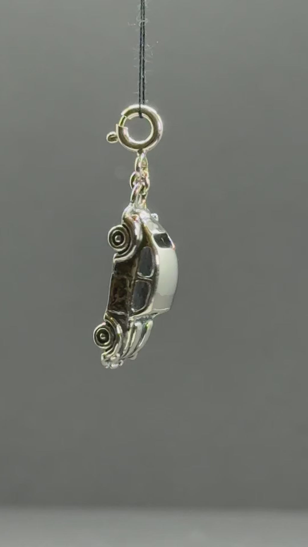 Vintage Beetle Cruiser Silver Charm
