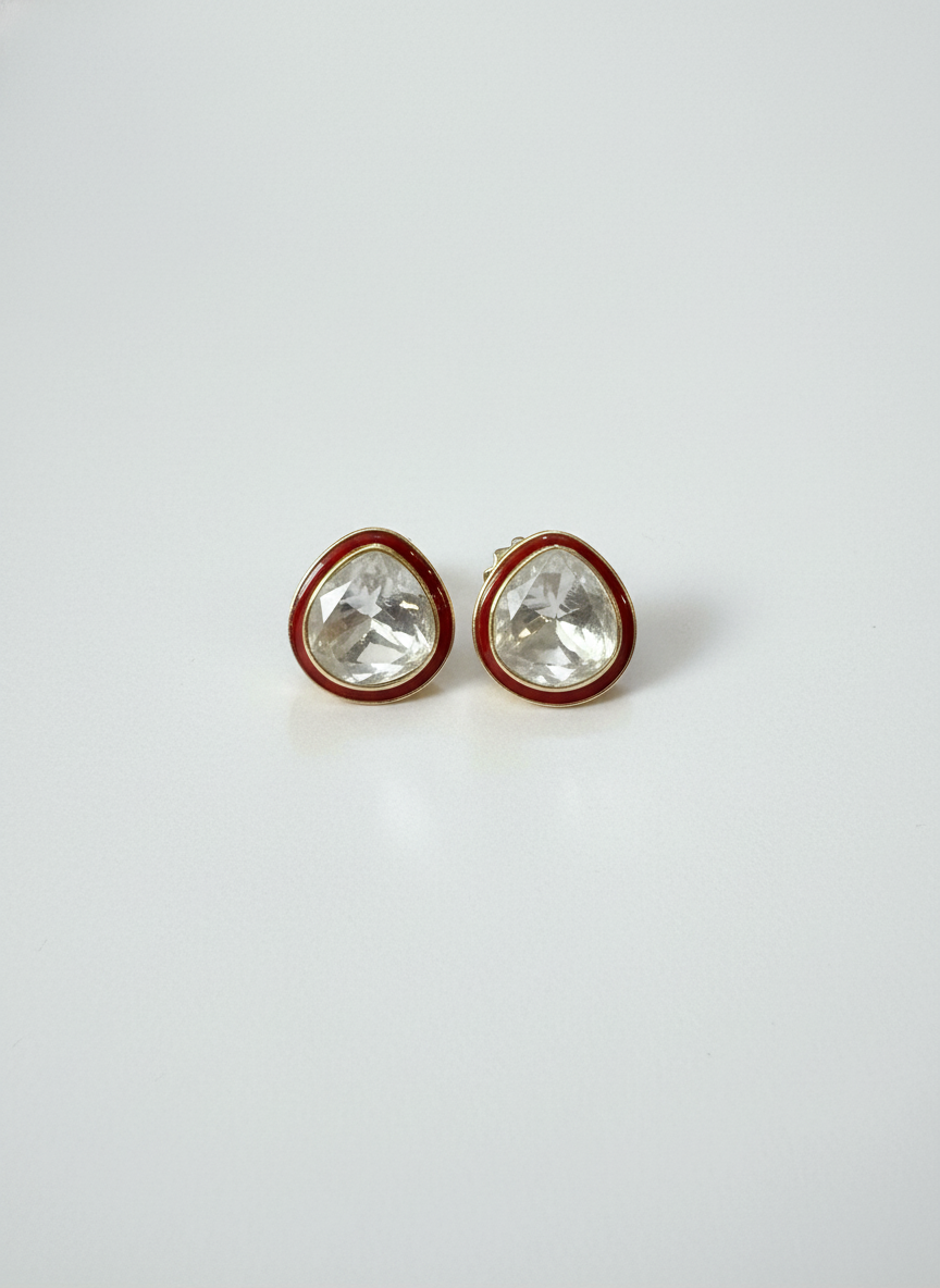 Scarlet Edge Studs