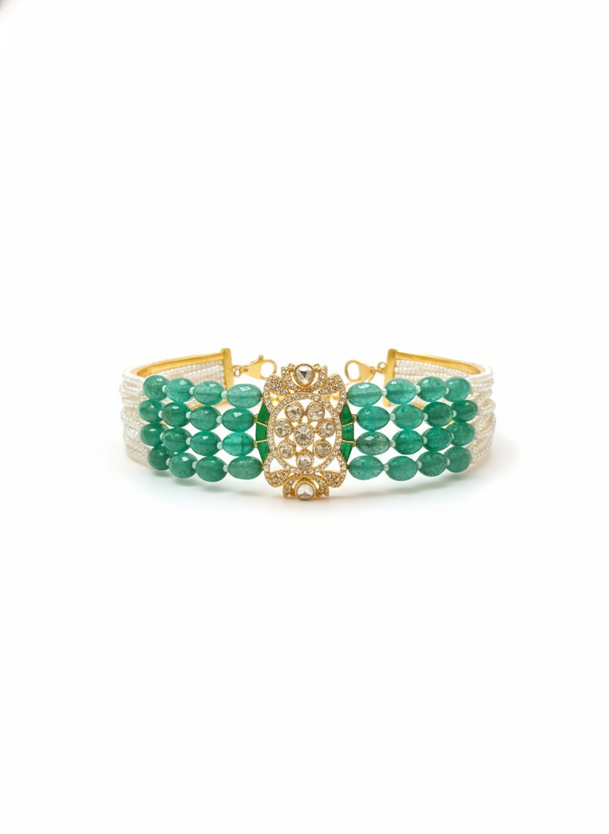 Emerald Crest Bracelet