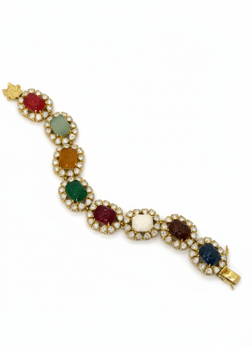 Navratna Crest Bracelet